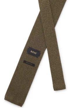 Knitted tie in silk