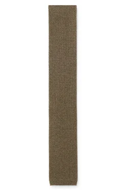 Knitted tie in silk