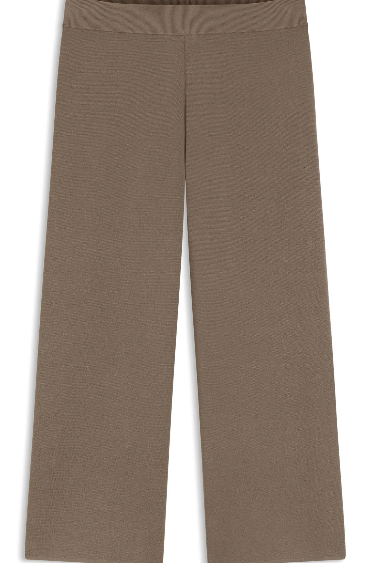 Knitted trousers in stretch fabric