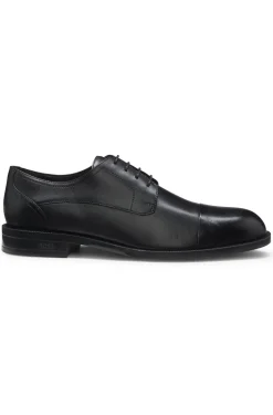 Leather Derby shoes with cap toe