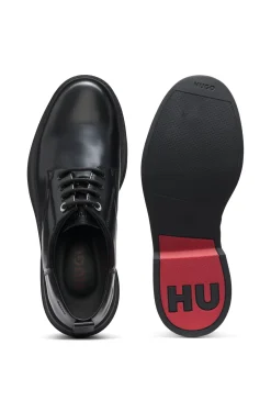 Leather Derby shoes with rubber outsole