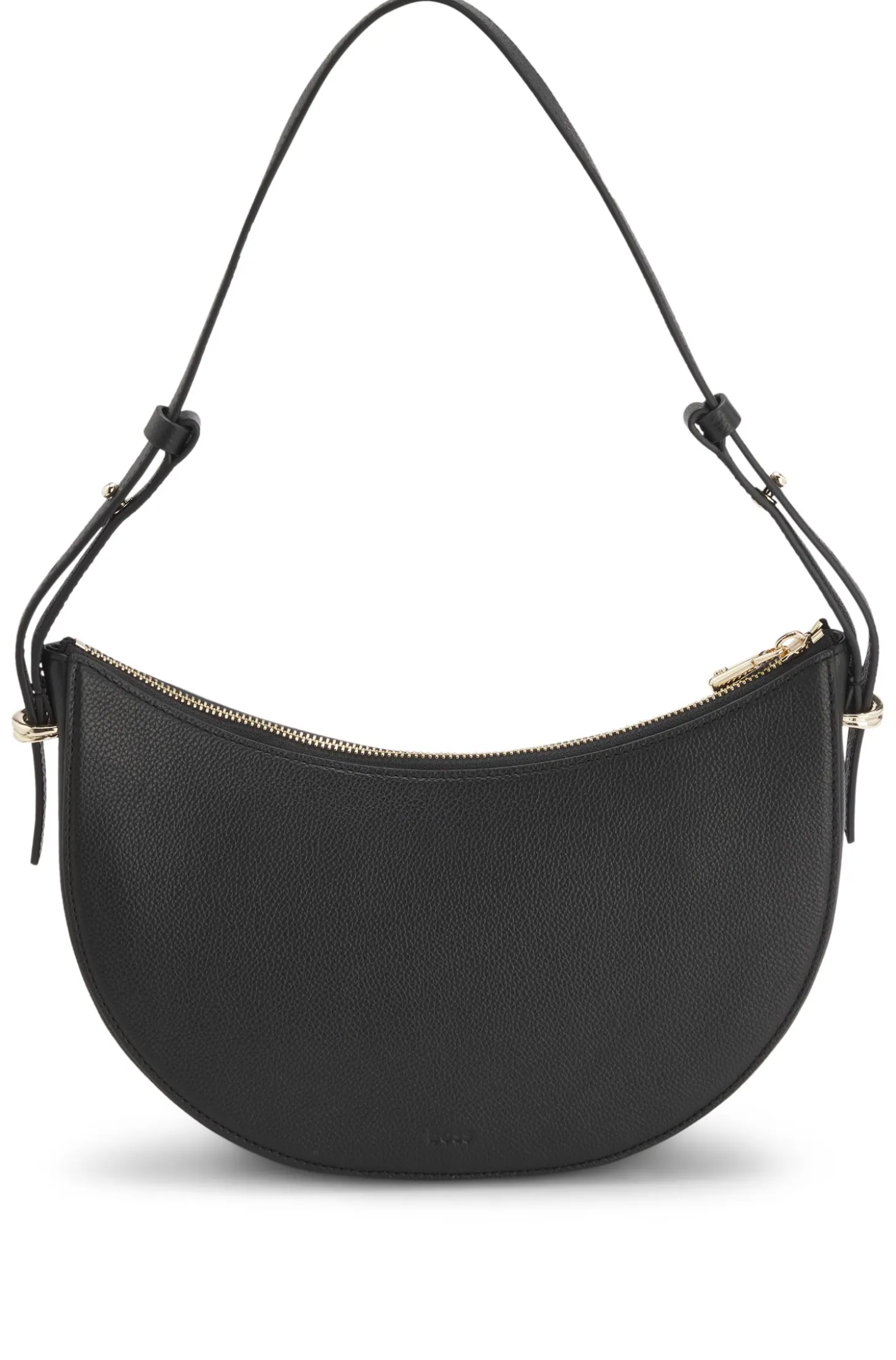 Leather shoulder bag with Double B monogram