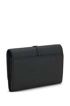 Leather wallet with Double-B-monogram plaque
