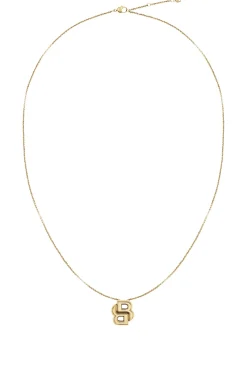 Light-yellow-gold-tone necklace with Double-B-monogram