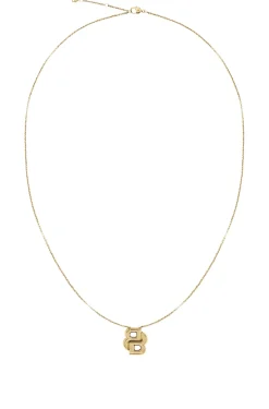 Light-yellow-gold-tone necklace with Double-B-monogram