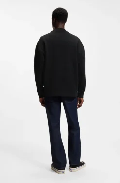 Logo-badge sweatshirt in pure cotton