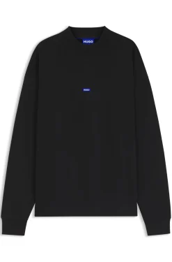 Logo-badge sweatshirt in pure cotton