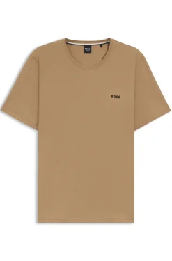 Logo-embroidered T-shirt in stretch cotton