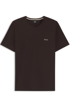 Logo-embroidered T-shirt in stretch cotton