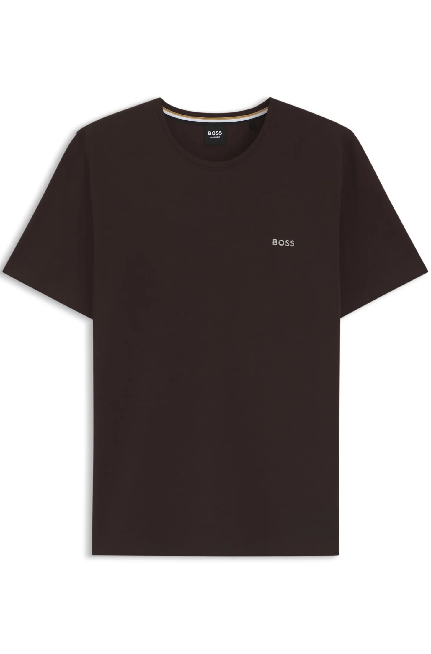 Logo-embroidered T-shirt in stretch cotton