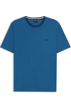 Logo-embroidered T-shirt in stretch cotton