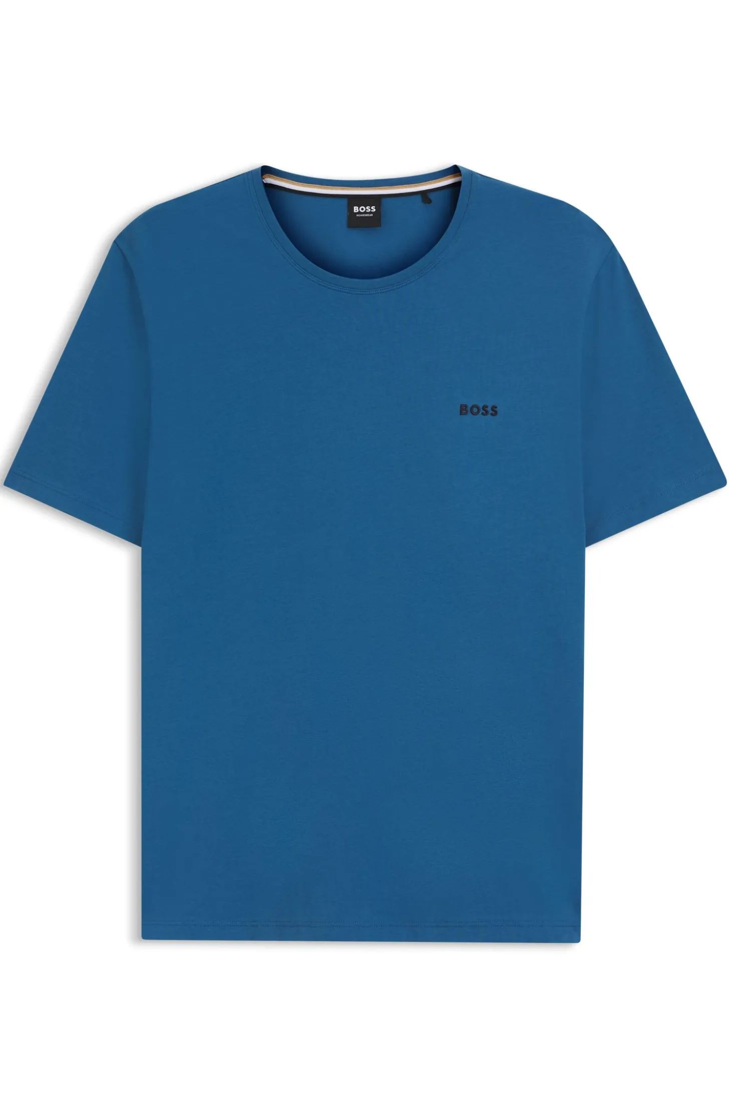 Logo-embroidered T-shirt in stretch cotton
