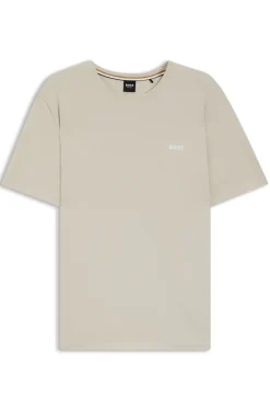 Logo-embroidered T-shirt in stretch cotton