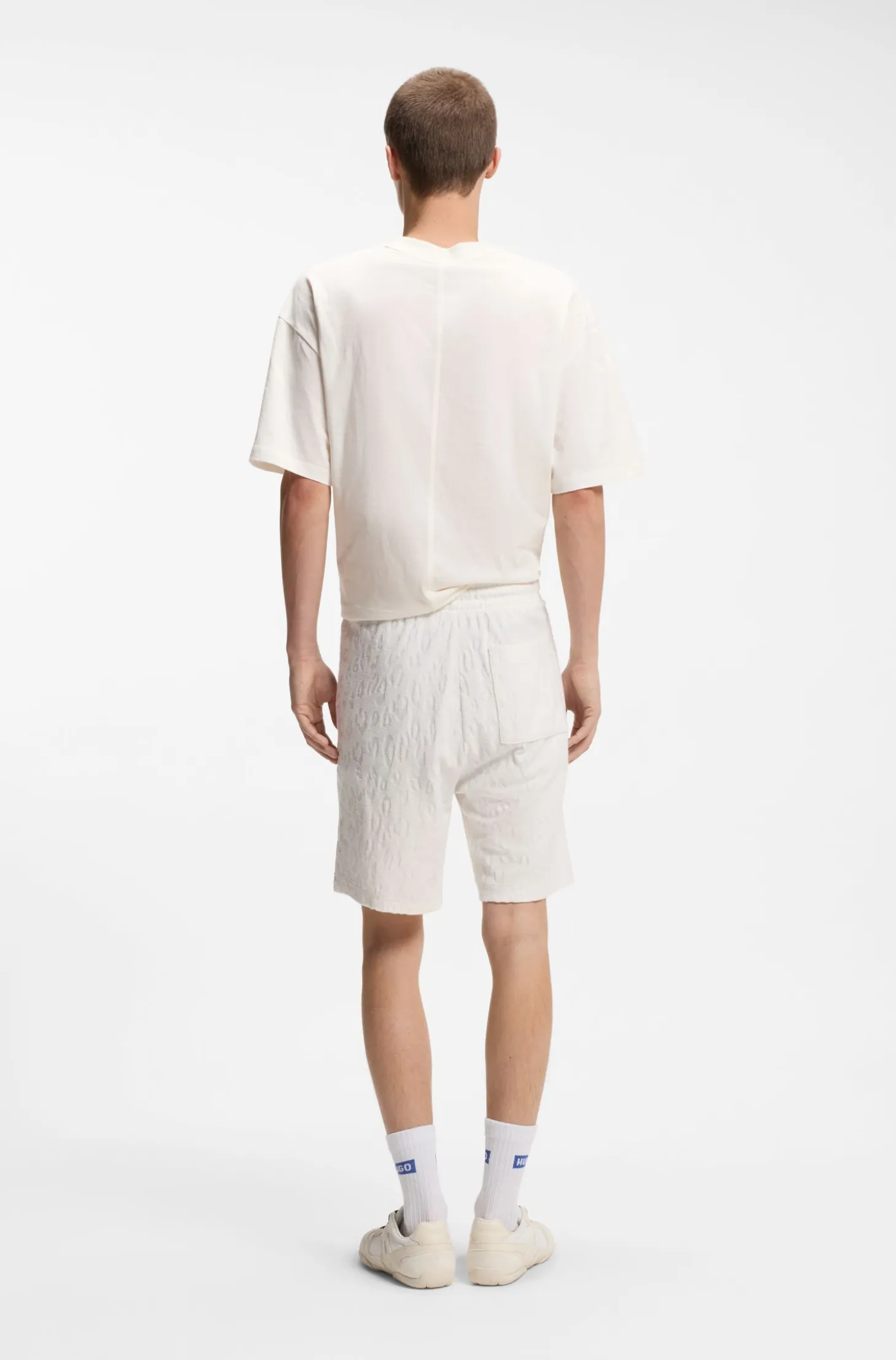Logo-flag T-shirt in cotton jersey