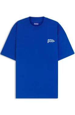 Logo-flag T-shirt in cotton jersey