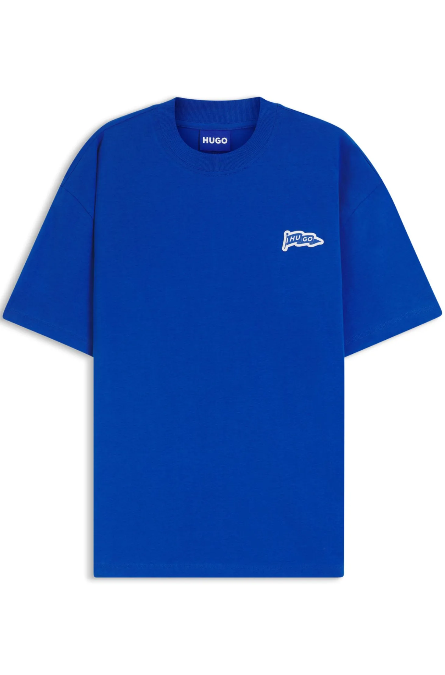 Logo-flag T-shirt in cotton jersey