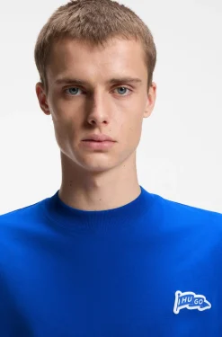 Logo-flag T-shirt in cotton jersey