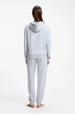 Logo hoodie with signature-stripe cords