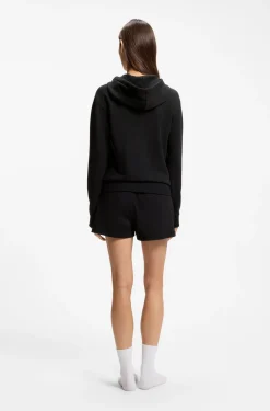 Logo hoodie with signature-stripe cords
