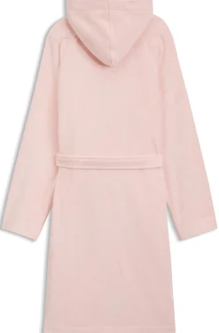 Logo-lapel dressing gown in long-fibre cotton