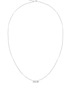 Logo necklace in stainless steel