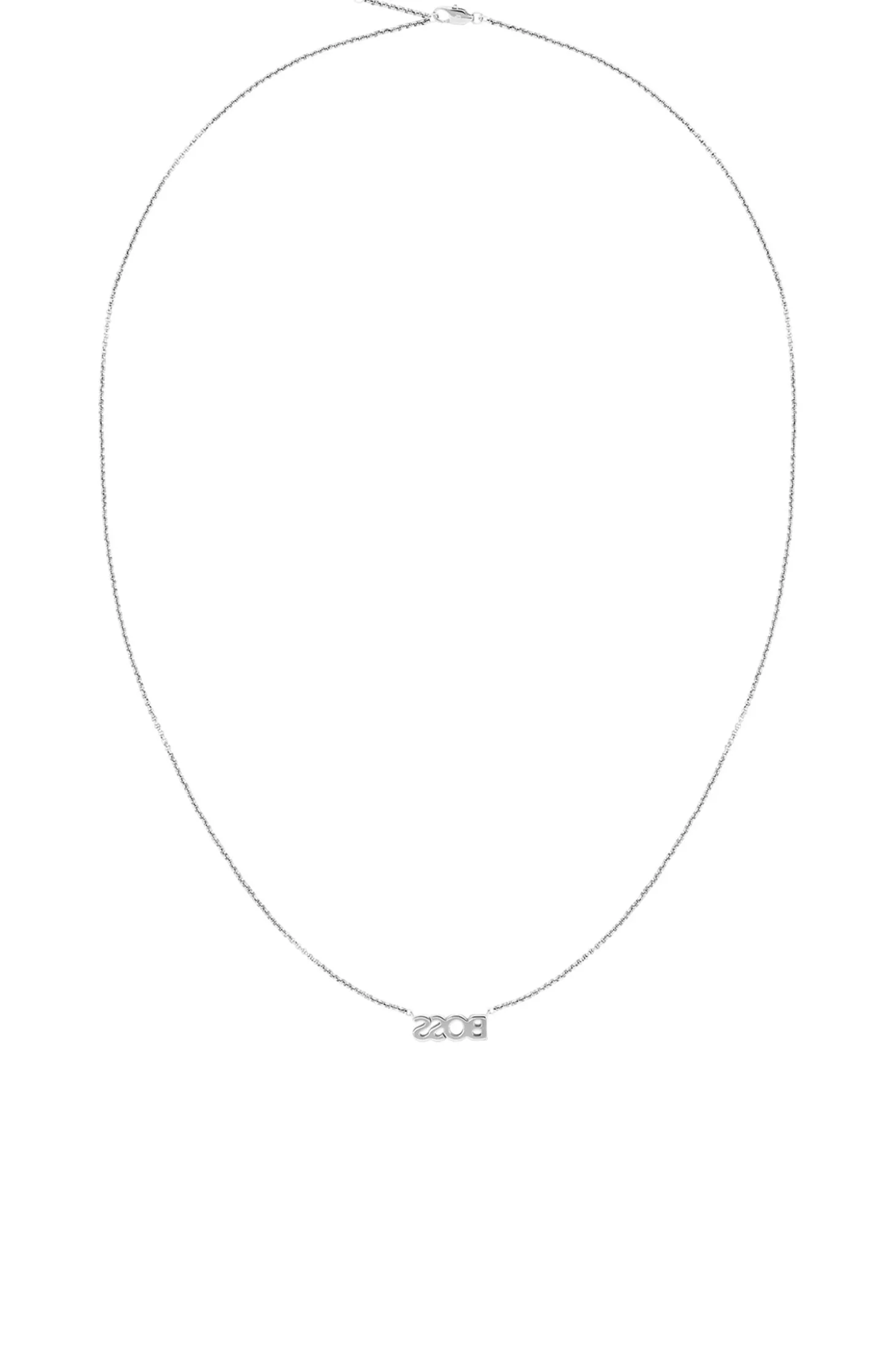 Logo necklace in stainless steel
