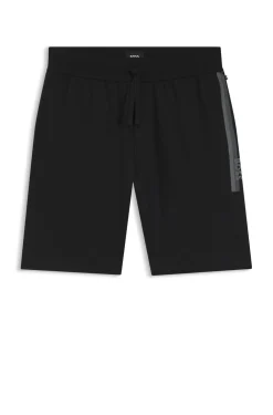 Logo-print loungewear shorts in cotton terry