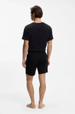 Logo-print loungewear shorts in stretch cotton