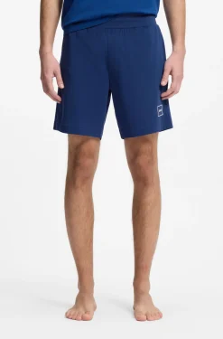 Logo-print loungewear shorts in stretch cotton