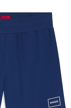 Logo-print loungewear shorts in stretch cotton