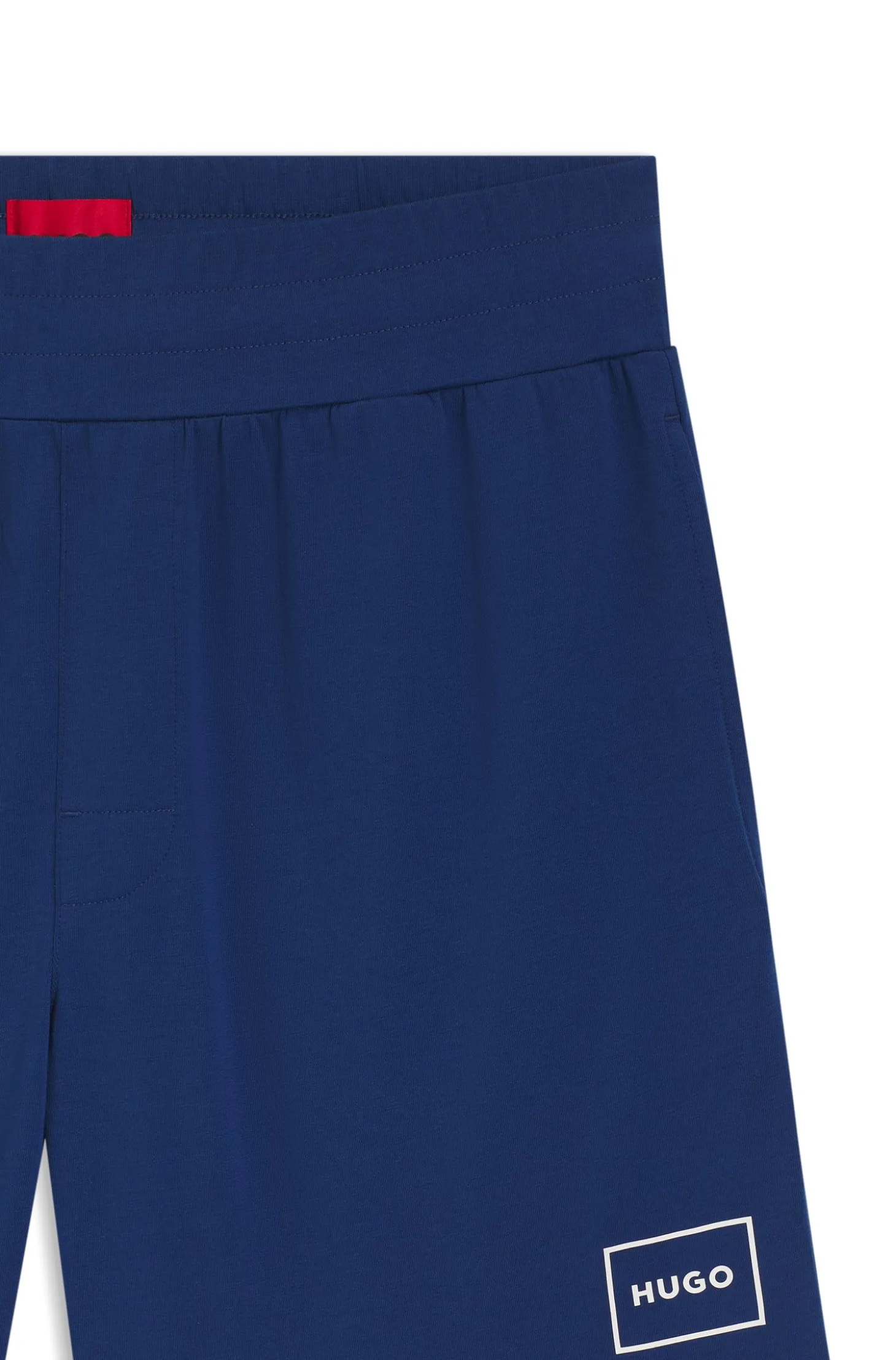 Logo-print loungewear shorts in stretch cotton