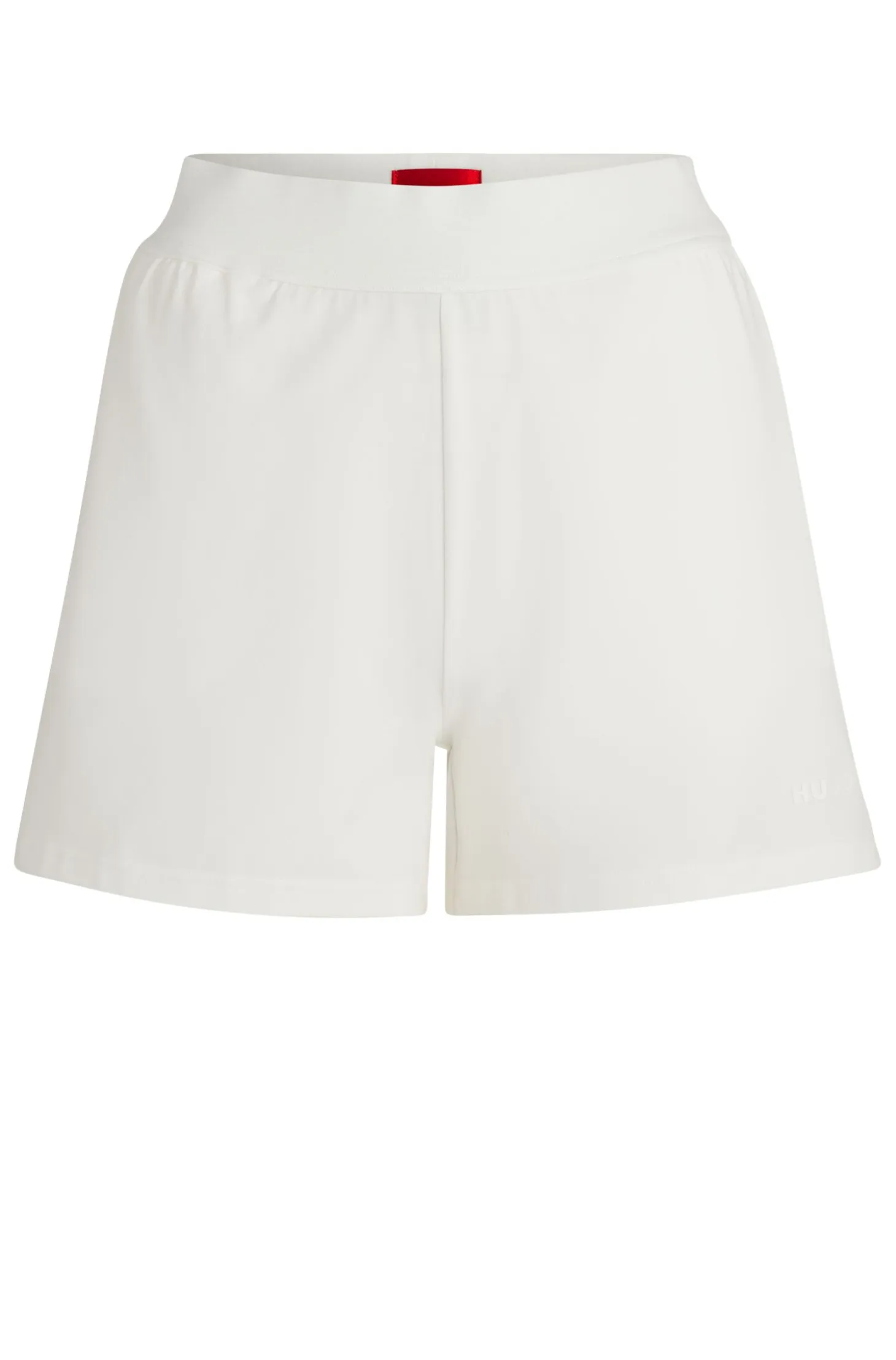 Logo-print shorts in stretch fabric
