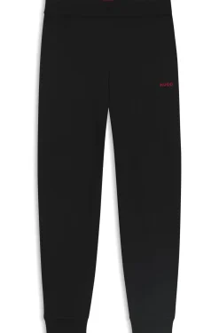 Logo-print tracksuit bottoms in stretch modal and cotton