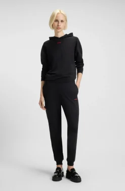 Logo-print tracksuit bottoms in stretch modal and cotton