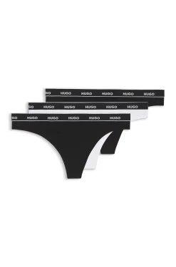 Logo-waistband briefs in stretch cotton