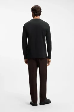 Long-sleeved T-shirt in cotton with logo detail