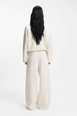 Loose-fit bomber jacket in stretch jersey