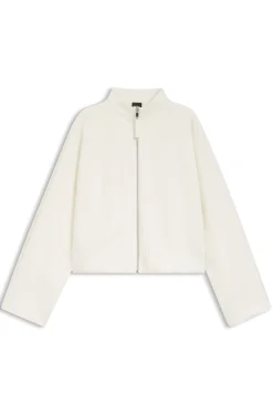 Loose-fit bomber jacket in stretch jersey