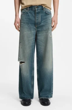 Loose-fit jeans in heavyweight cotton denim