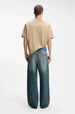 Loose-fit jeans in heavyweight cotton denim