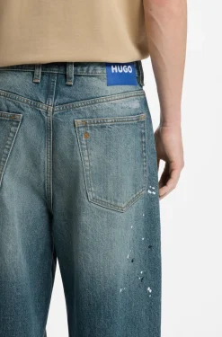 Loose-fit jeans in heavyweight cotton denim