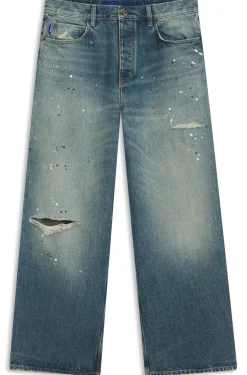Loose-fit jeans in heavyweight cotton denim
