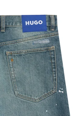 Loose-fit jeans in heavyweight cotton denim