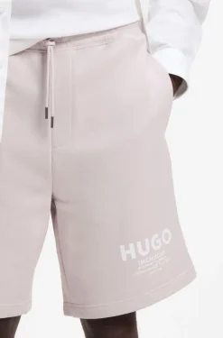 Loose-fit shorts in cotton terry with logo print