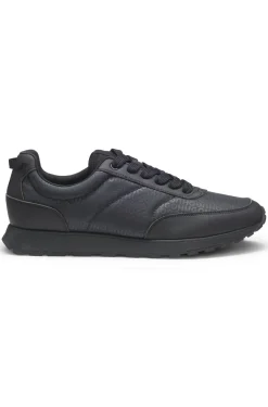 Low-top trainers with monogrammed uppers