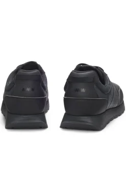 Low-top trainers with monogrammed uppers