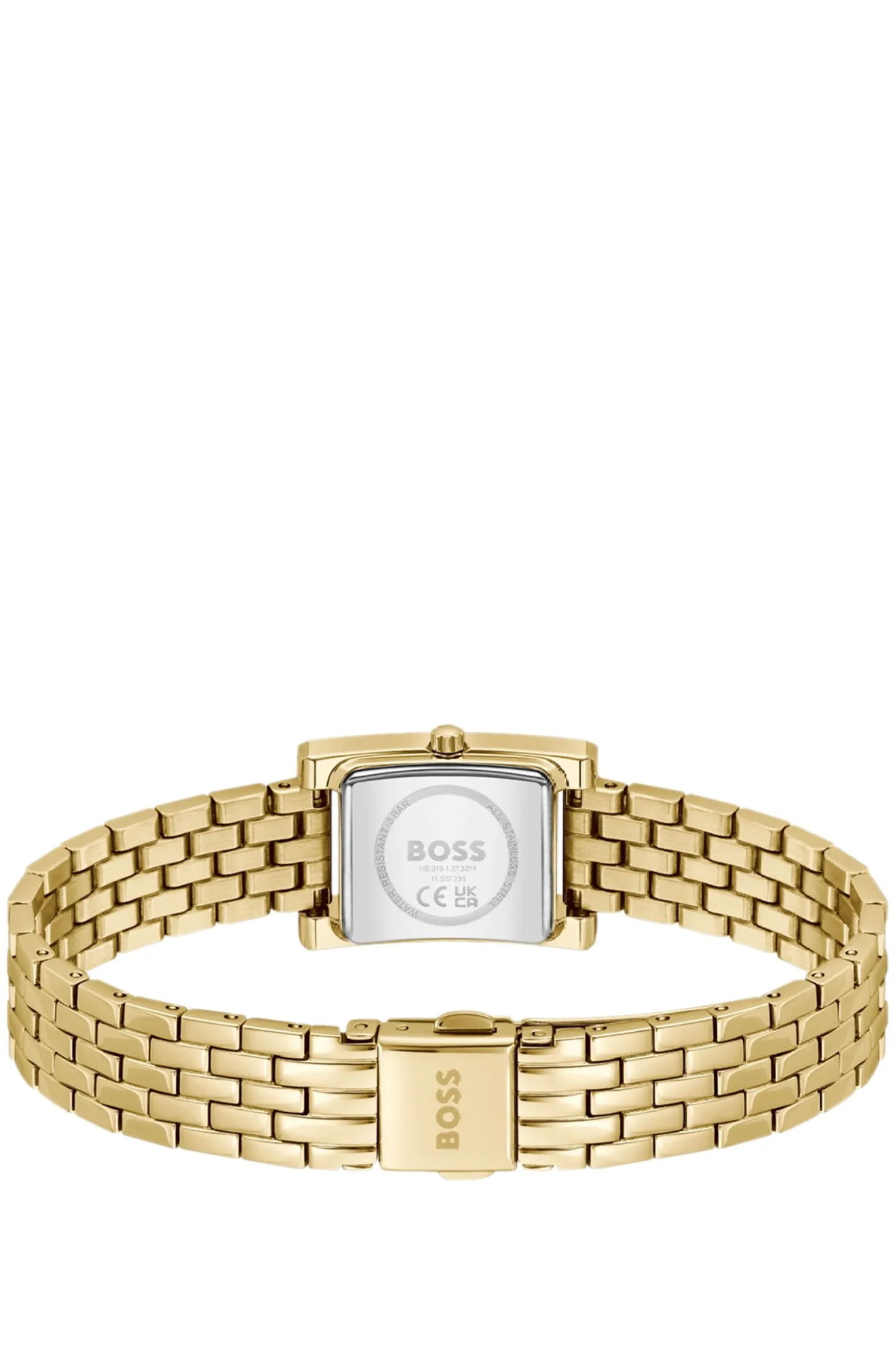 LUCY PRECIOUS Crystal-embellished gold-effect watch with white dial