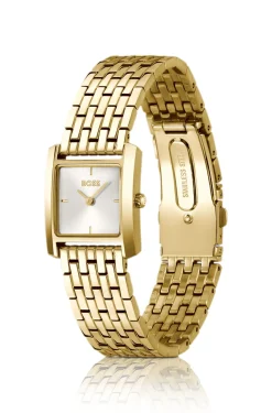 LUCY SCALA Gold-tone watch with square case