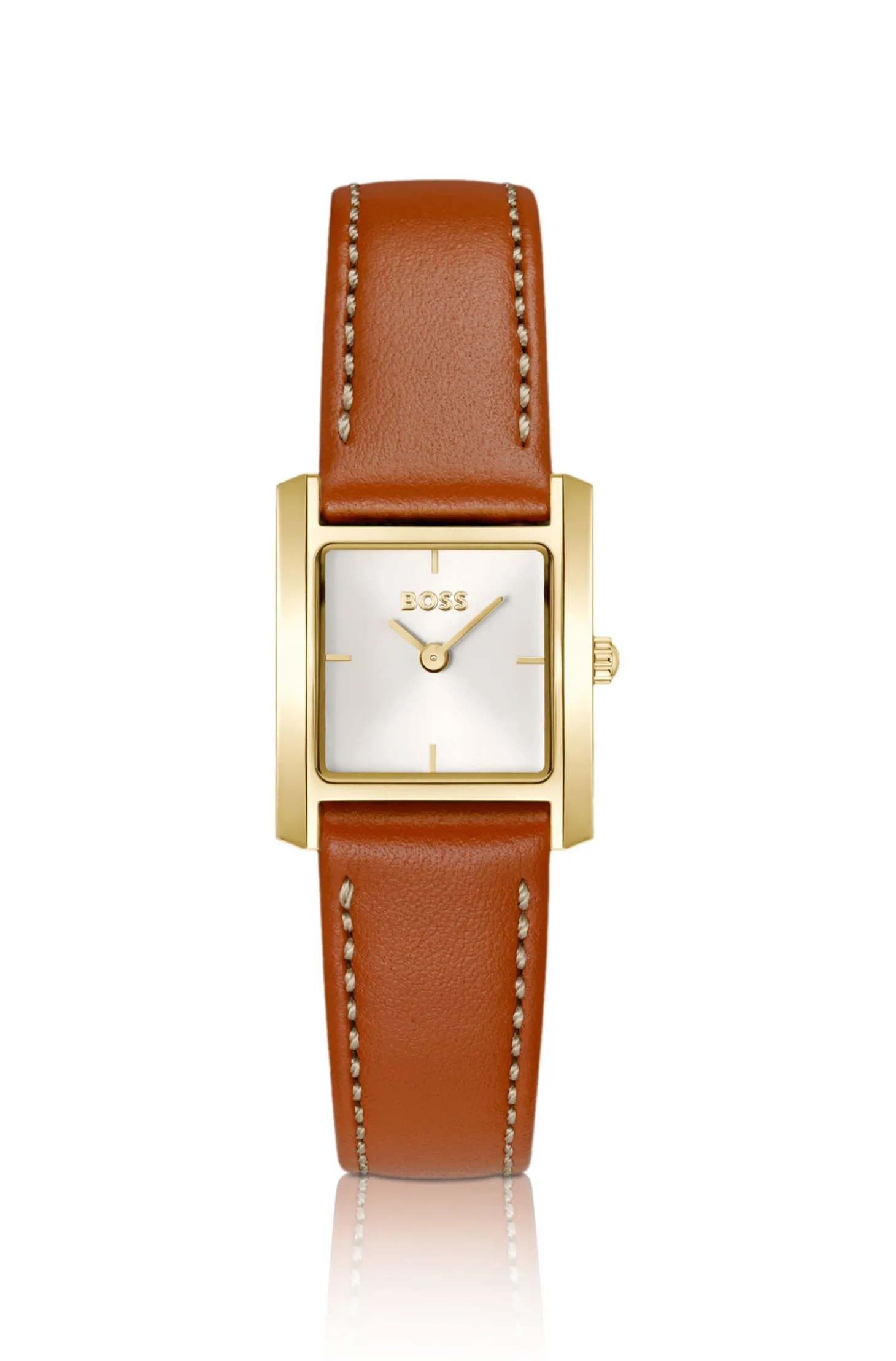 LUCY SCALA Leather-strap watch with square case