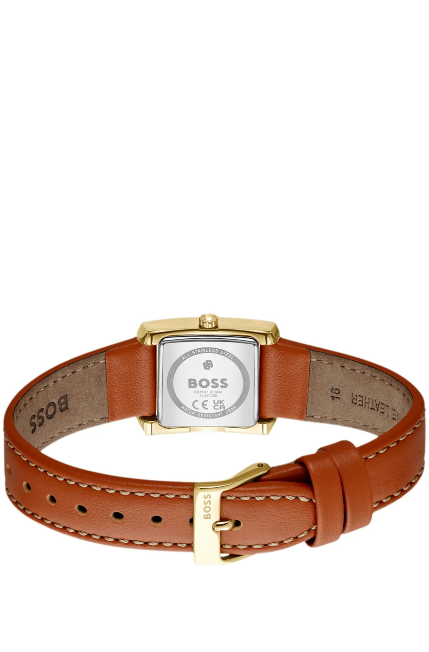 LUCY SCALA Leather-strap watch with square case